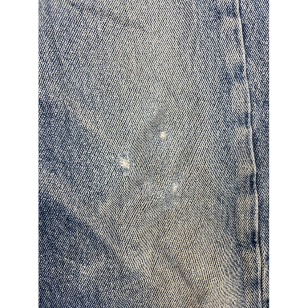 Levis 501 Men's 35x36 Jeans Medium Blue Wash Paint Splatter Distressed Denim - Picture 5 of 12